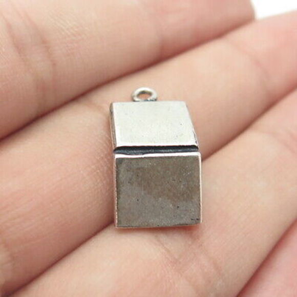 925 Sterling Silver Vintage Cellini Retro Personal Computer Charm Pendant - Picture 2 of 8